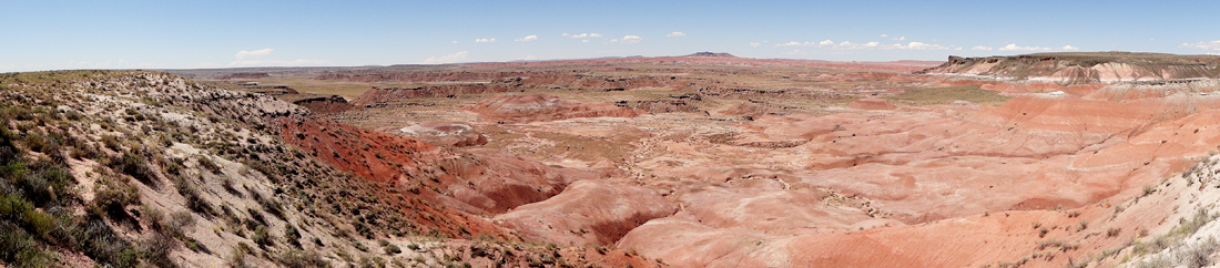 panorama at Lacey Point in the Painted Desert